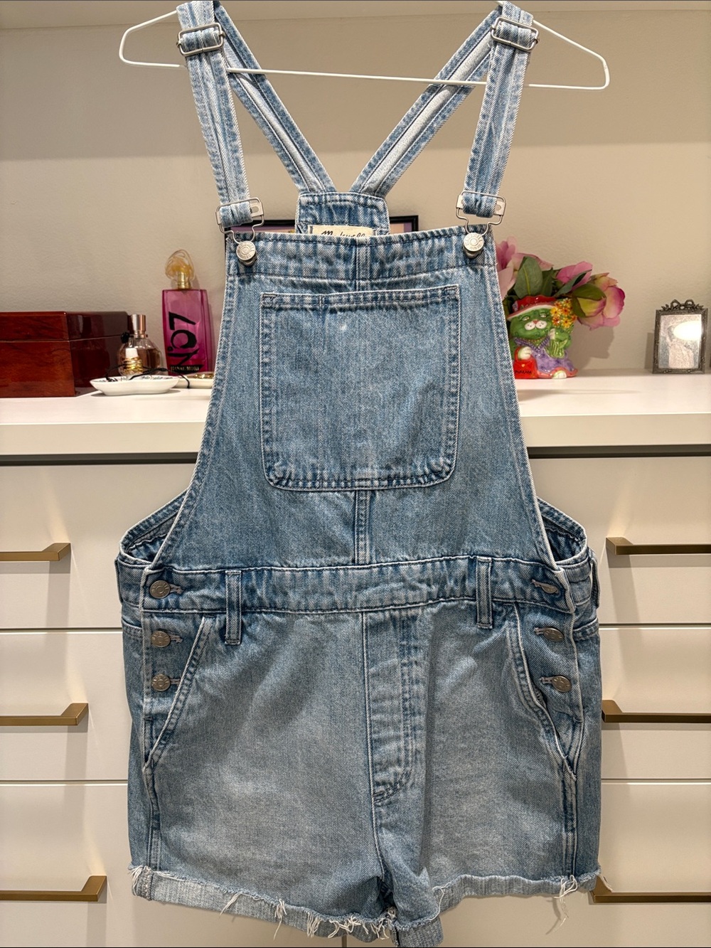 Madewell Light Blue Denim Overalls